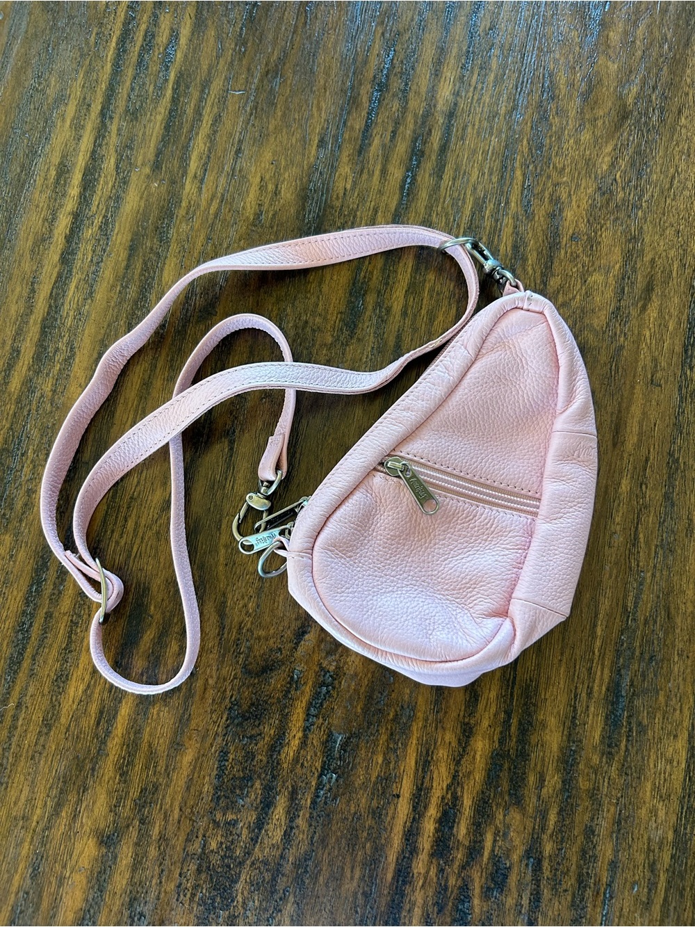 Ameribag Ballet Pink Coquette Boho Leather Mini Bag